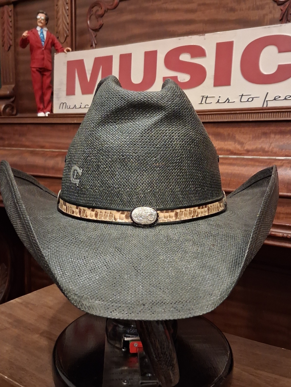 Charlie One Horse Cowboy Hat - Black Shantung